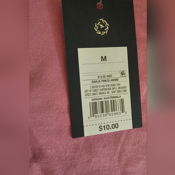 Universal Thread Dahlia Pink Short Sleeve T-Shirt Size Medium New With Tags - Picture 2 of 9